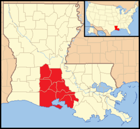 Diocese of Lafayette in Louisiana map.PNG