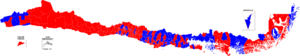 Elección presidencial Chile 2005 por comunas.png