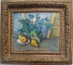 Paul cézanne, vaso di fiori e pere, 1888-90 ca..JPG