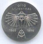 5 Mark DDR 1973 - 125. Geburtstag von Otto Lilienthal - Bildseite.JPG