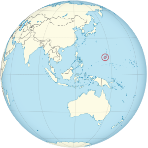 Гуам на карте мира