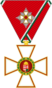 HUN Order Of Merit Commander's with Star Alternative Medal Military Division.svg
