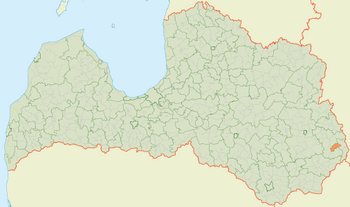 Лаудерская волость на карте