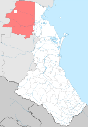 Ногайский район на карте