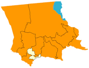 Жамбылский район на карте