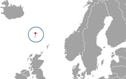 Fareran Sared Føroyar (far.) Færøerne (dan.)