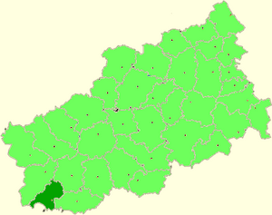 Жарковский район на карте