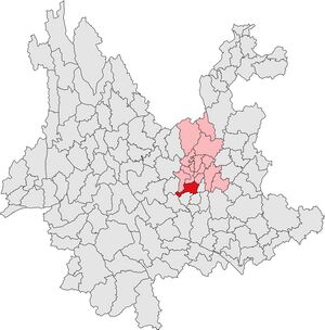 Цзиньнин на карте