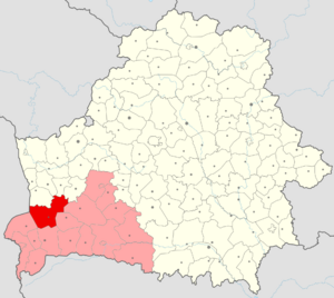 Пружанский район на карте