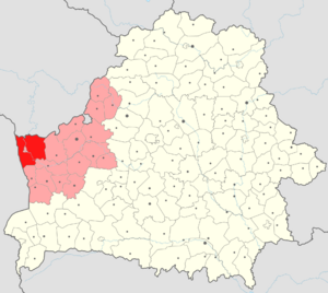 Гродненский район на карте