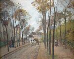 The Boulevard des Fossés by Camille Pissarro, Norton Simon Museum.JPG