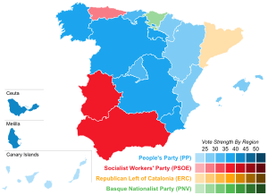 2014 European election in Spain - AC results.svg