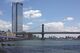 A624, One Manhattan Square and Manhattan Bridge, Manhattan, July 2019.jpg