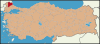 Latrans-Turkey location Kırklareli.svg
