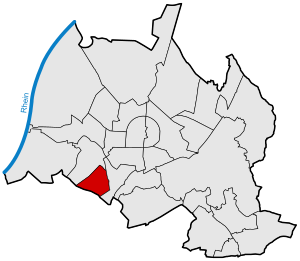 Locator map Oberreut in Karlsruhe.svg