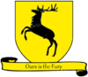 A Song of Ice and Fire arms of House Baratheon yellow scroll English.png