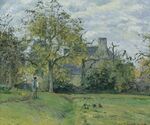 Camille Pissarro - La maison de piette à Montfoucault (1874).jpg