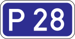 Latvia road sign 742 (regional road).svg
