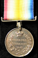 Scinde Medal, 1843 reverse for Meeanee and Hyderabad.png