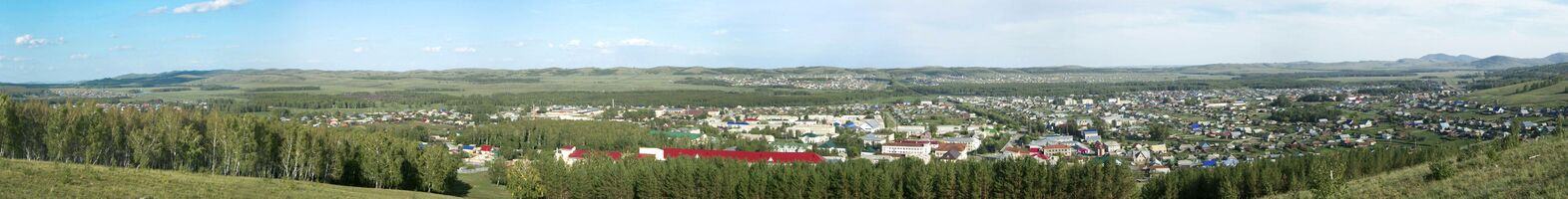 Село Аскарово со стороны горы Алмас-Тау