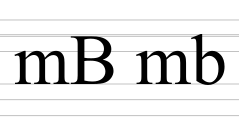 Latin digraph M B (capitalised B).svg