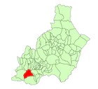Расположение муниципалитета Далиас на карте провинции