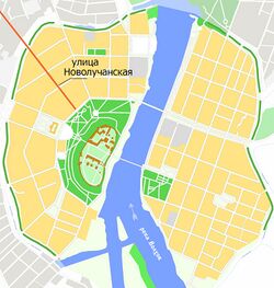 На карте города