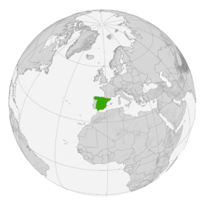 Испания на карте мира