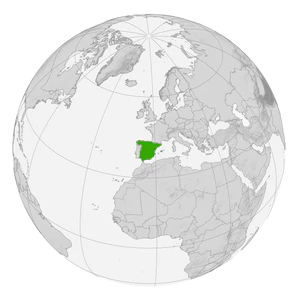 Испания на карте мира