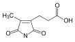 2,5-dihydro-2,5-dioxo-4-methyl-1H-pyrrole-3-propanoic acid.svg