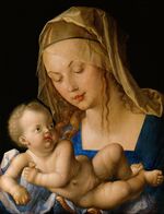 Albrecht Dürer - Virgin and child with a pear - Google Art Project.jpg
