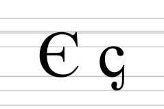 Latin letter C with palatal hook (second variant of capital form).svg
