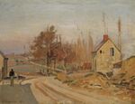 Pissarro - The Road to Osny at Pontoise, Hoar Frost, 1873.jpg