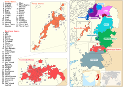 Княжество Раджпипла (серый цвет) в Агентстве Рева Кантха, Британская Индия