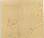 Seurat - Etudes pour le clown et l'écuyer du Cirque, RF 29541, Recto.jpg