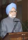 The Prime Minister, Dr. Manmohan Singh addressing before his departure for Moscow (Russia), in New Delhi on December 4, 2005.jpg