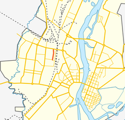 На карте города