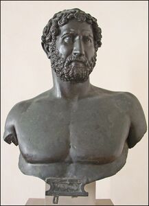 Лодовико Ломбардо. Император Адриан. XVI в. Палаццо Гримани. Бронза