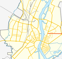 На карте города