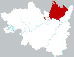 Юйху на карте