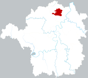 Наньюэ на карте