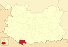Расположение муниципалитета на карте провинции