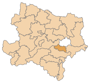 Мёдлинг (округ) на карте