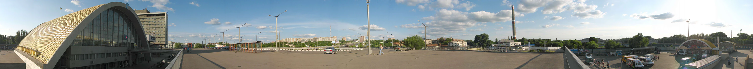 Вокзал и эстакада