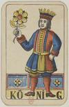 Swiss card deck - 1850 - King of Flowers.jpg