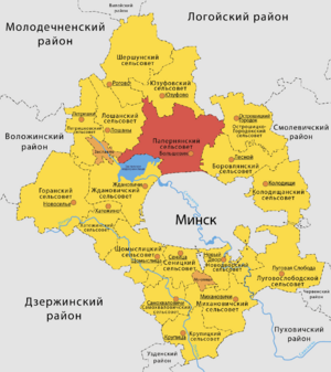 Папернянский сельсовет на карте