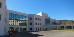 Buck Institute for Research on Aging, Novato, California -- second building, from courtyard.jpg