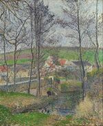 Camille Pissarro - The banks of the Viosne at Osny in grey weather, winter - Google Art Project.jpg