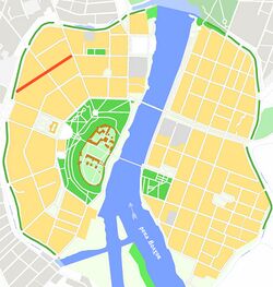 На карте города