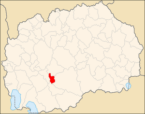 Община Кривогаштани на карте
